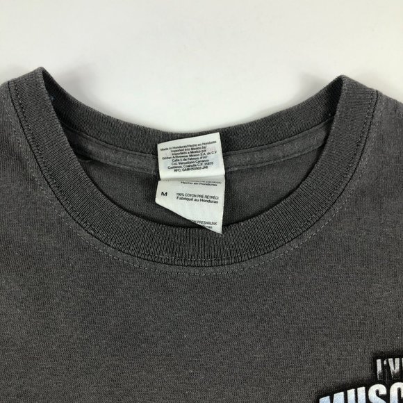 General Motors Shirt Men's Medium Grey Muscle Cars Big Graphic Print Car Tee - Picture 3 of 11